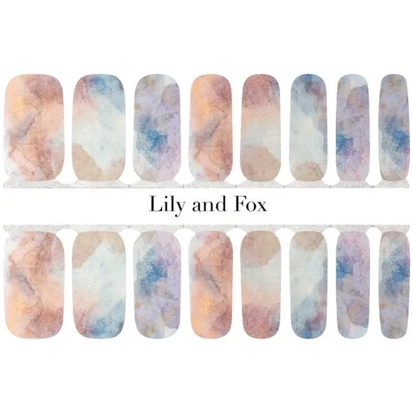 Lily And Fox - Nail Wrap - Watercolor Nebula