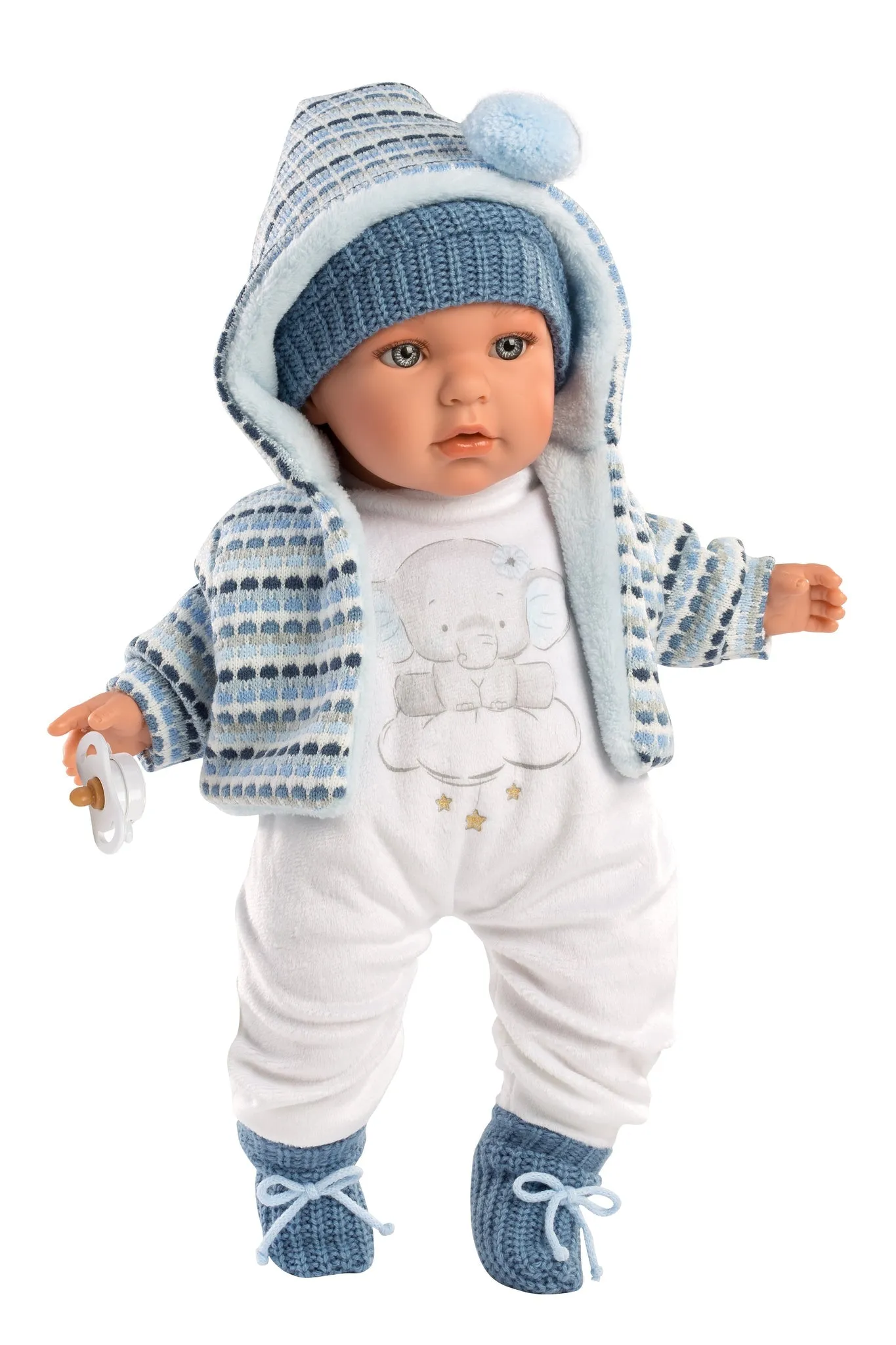 Llorens 16.5" Soft Body Crying Baby Doll Enzo