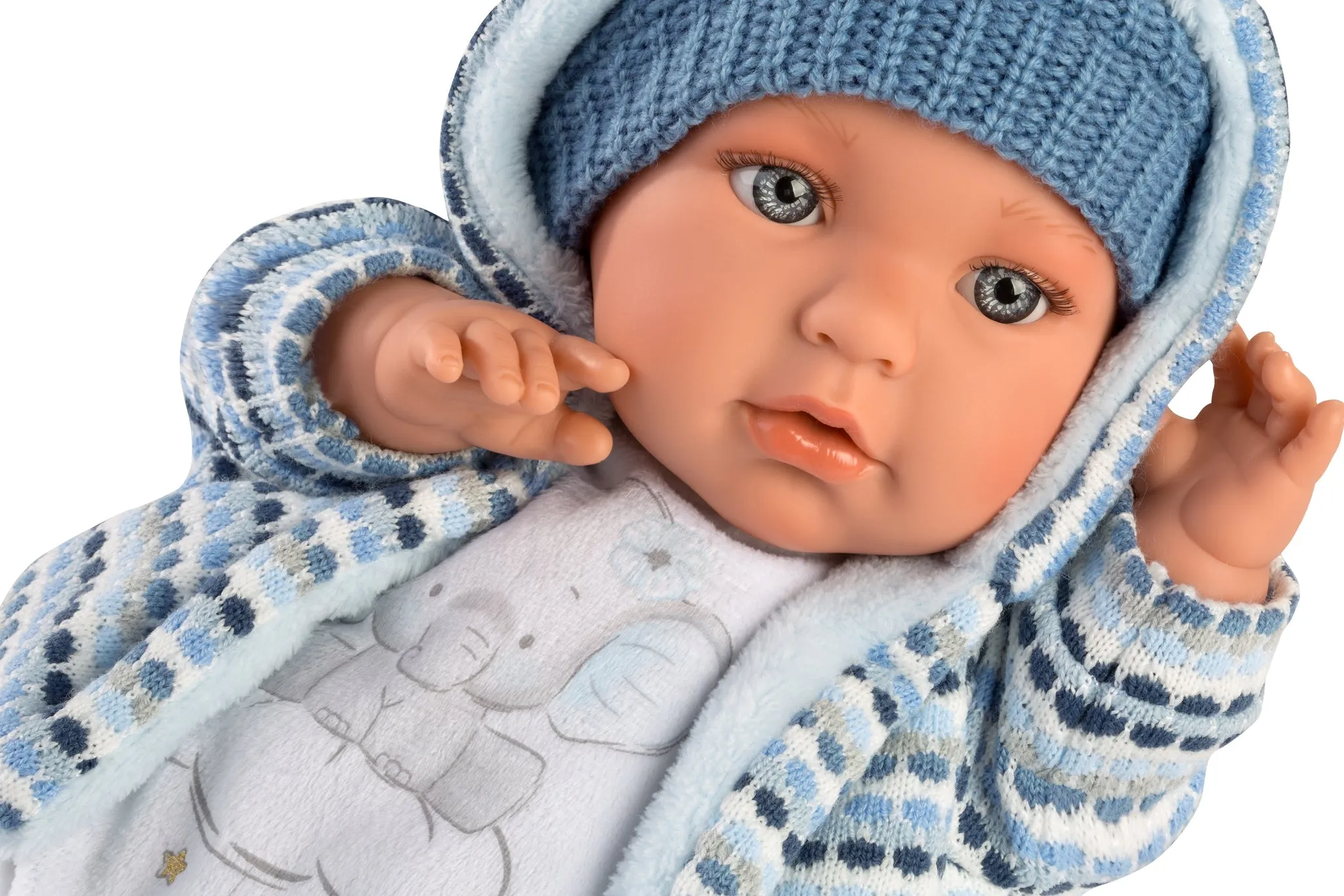 Llorens 16.5" Soft Body Crying Baby Doll Enzo