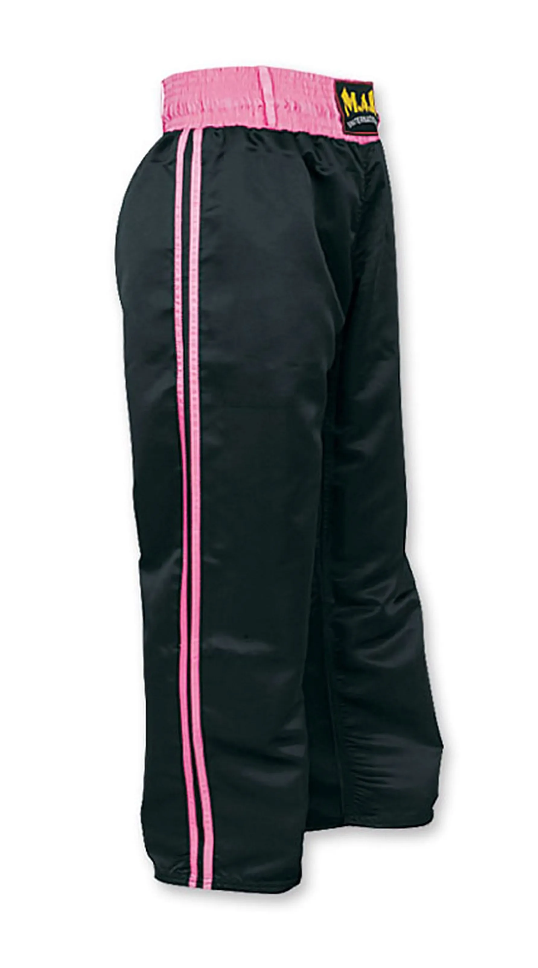 MAR-088F | Black & Pink Kickboxing & Freestyle Two-Striped Trousers