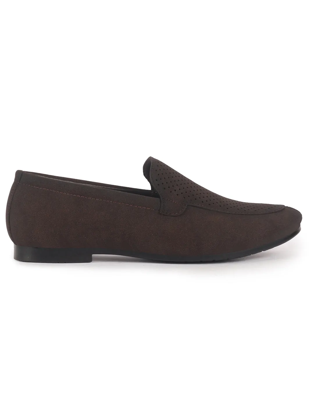 Men Brown Formal Velvet Slip On Shoes for Party|Wedding Shoes|Casual Slip On Shoe