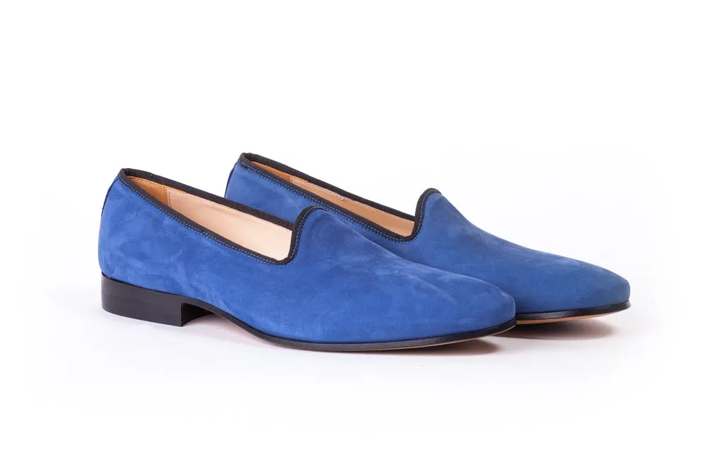 Men's Blue Velvet Slip-On -(EX-130)