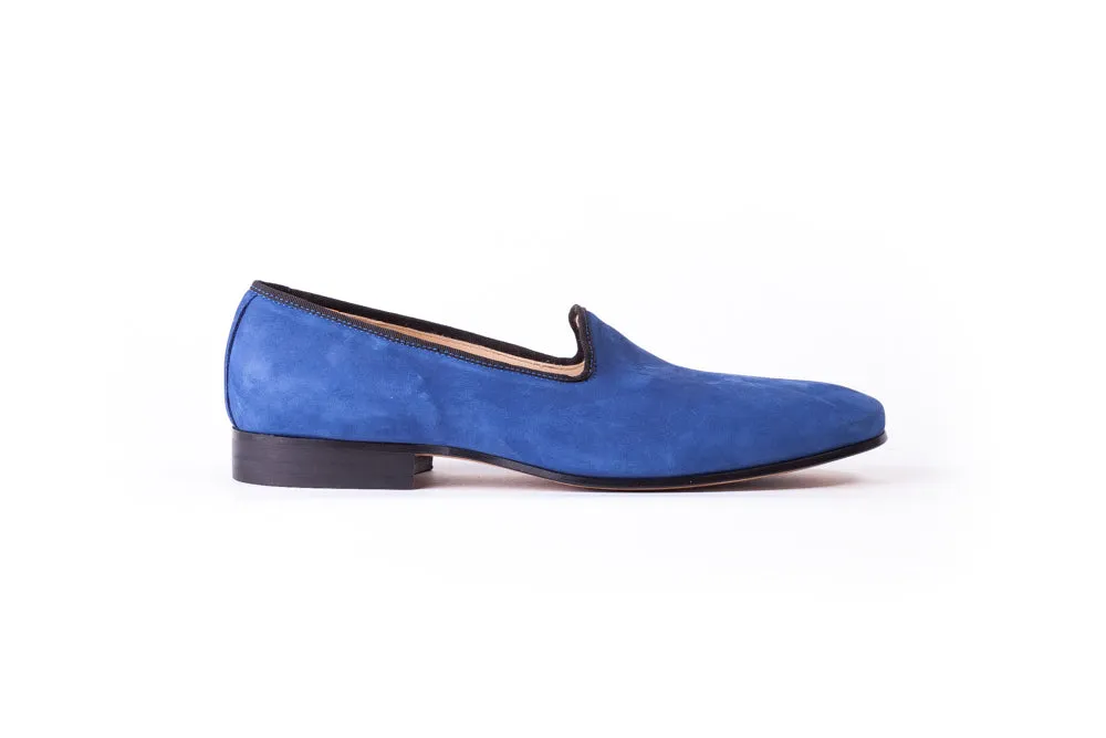 Men's Blue Velvet Slip-On -(EX-130)