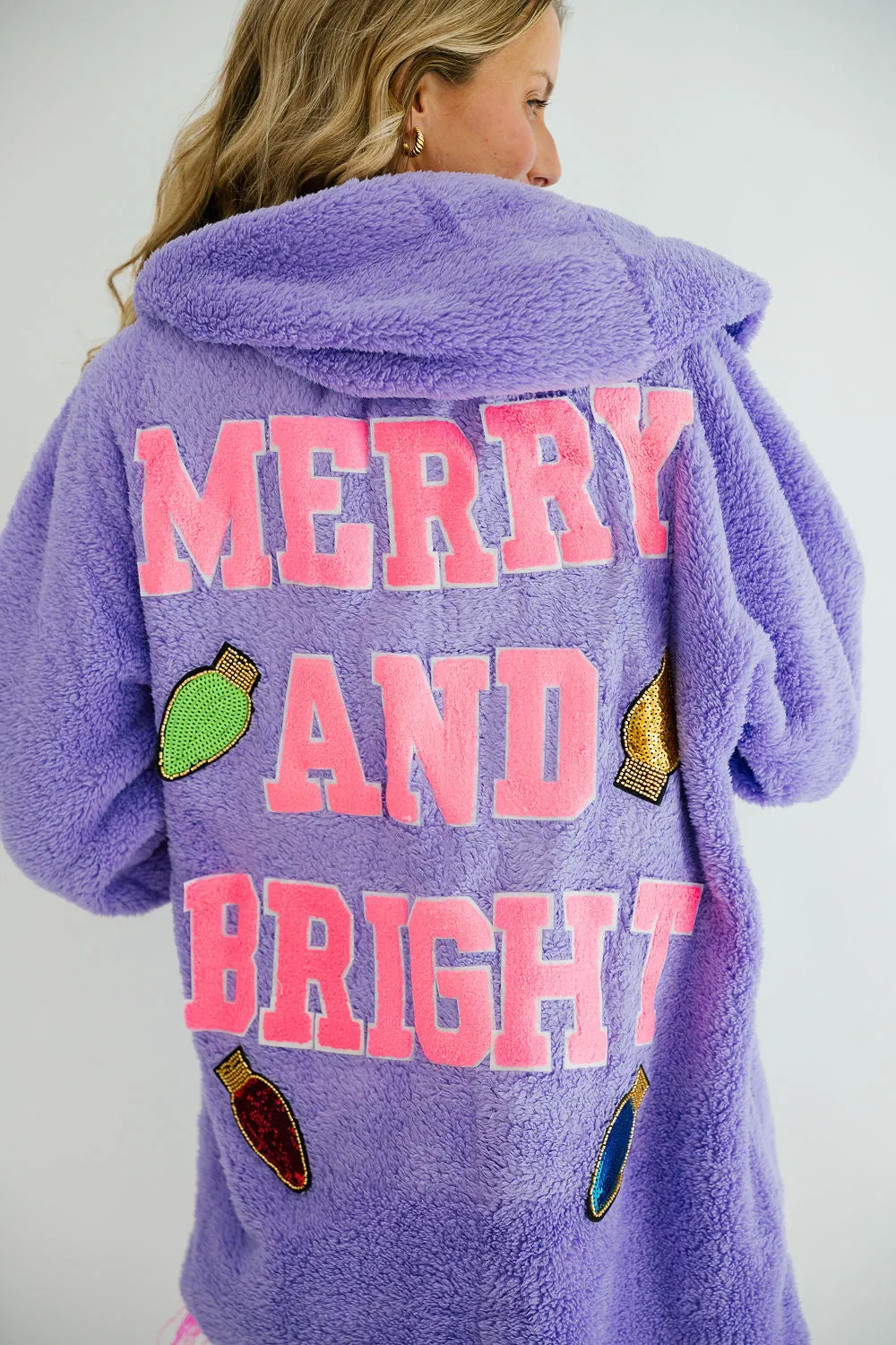 MERRY AND BRIGHT SHERPA COAT