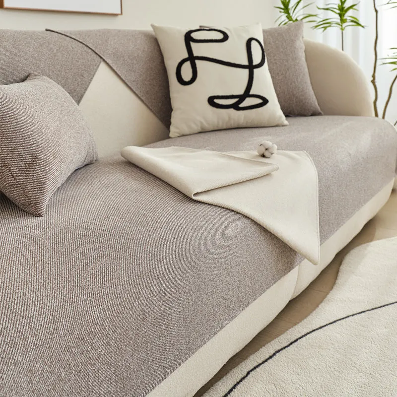 Minimalism Cotton Linen Non-Slip Sofa/Couch Cover