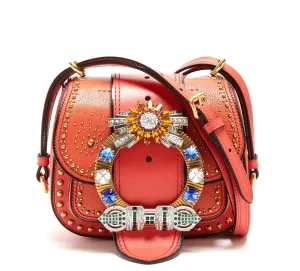 Miu Miu Coral Dalia Embellished Bag