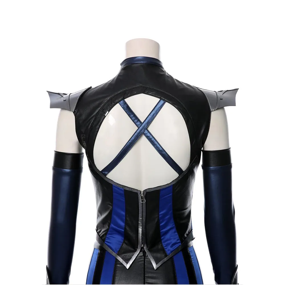 Mortal Kombat 11 Kitana Outfit Halloween Carnival Suit Cospaly Costume