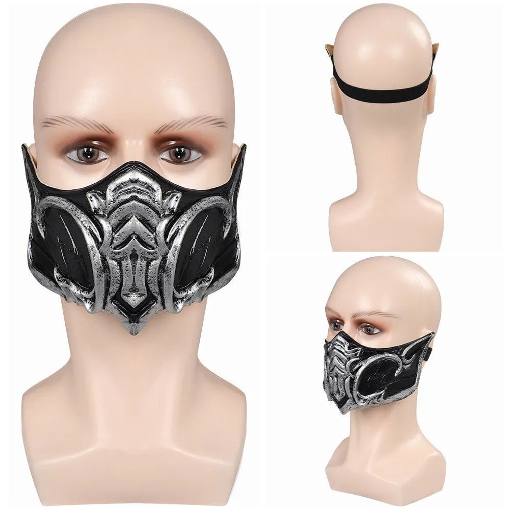 Mortal Kombat Sub-Zero Blue Top Pants Mask Full Outfits Party Carnival Halloween Cosplay Costume