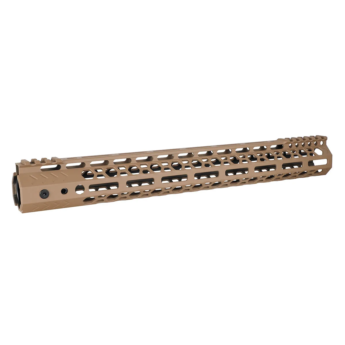 ohhunt® AR-15 Lightweight M-lok Handguard with Steel Barrel Nut - Desert Tan Color