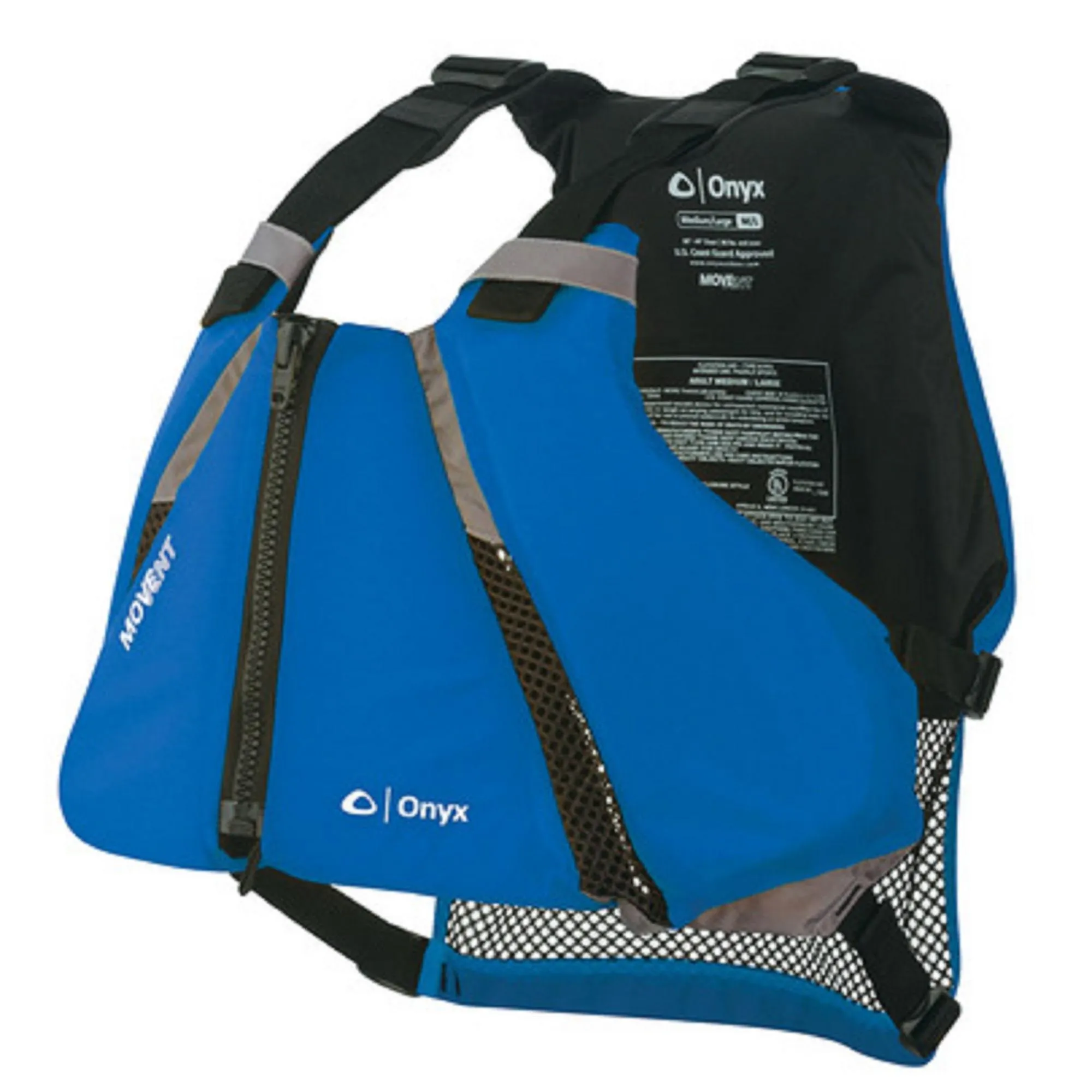 Onyx Movevent Curve Adjustable Life Jacket PFD Adult User >90lb