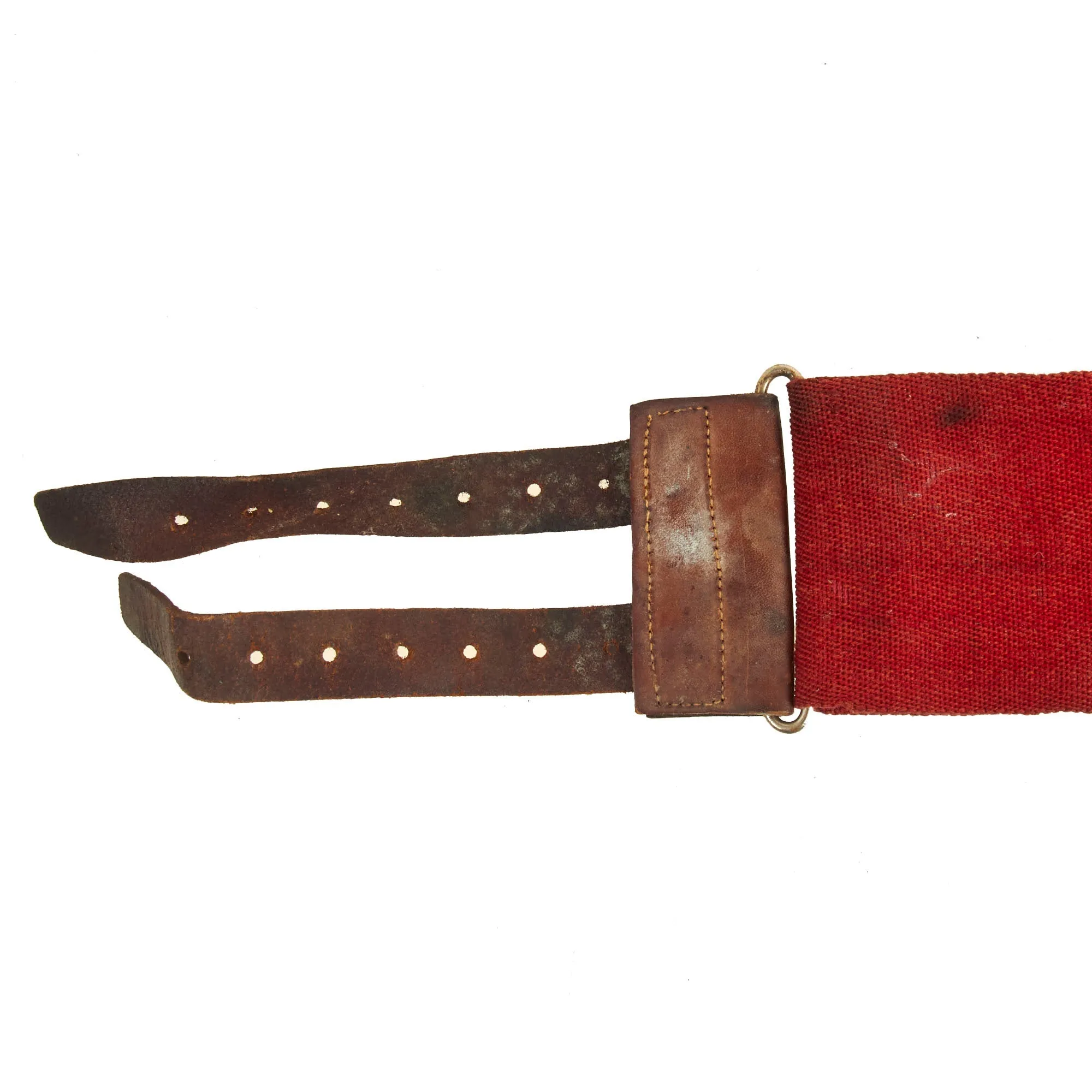 Original British WWI Hate Belt Mounted on Stable Belt with 23 Attached Items