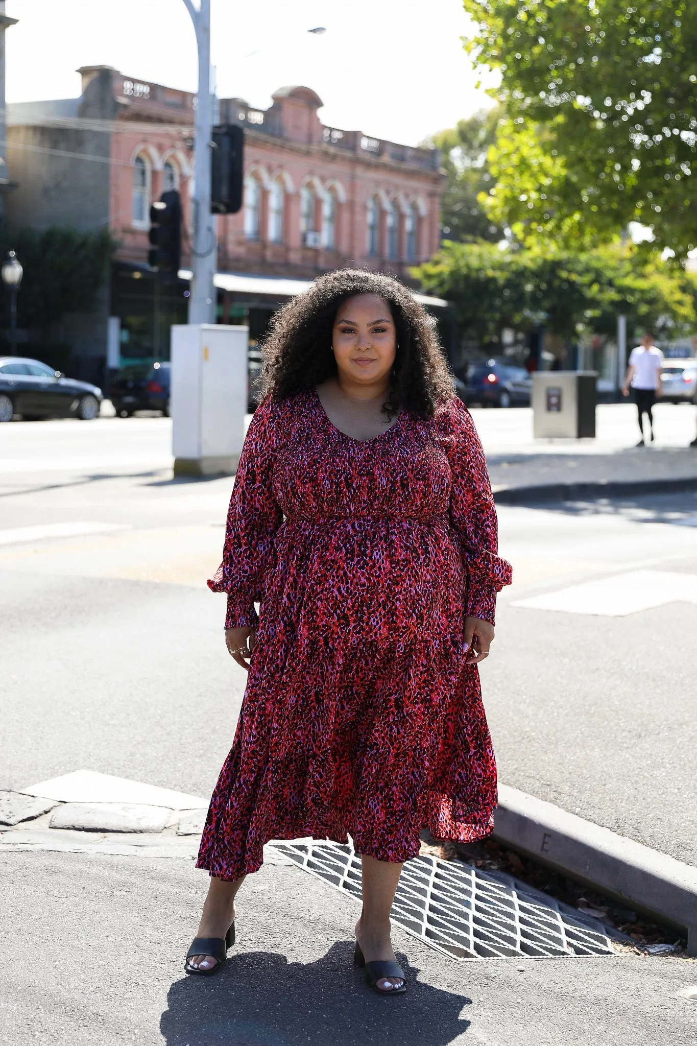 Phoenix Dress - Red Print