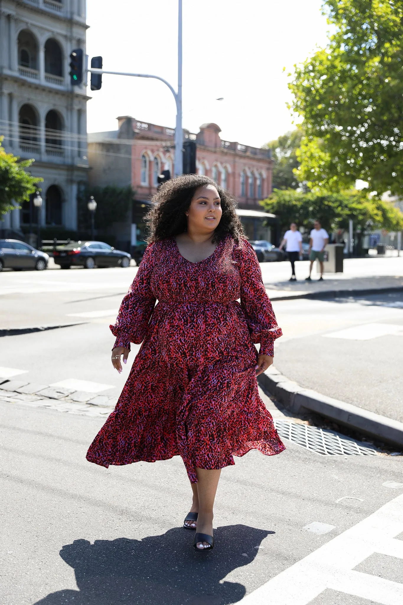 Phoenix Dress - Red Print