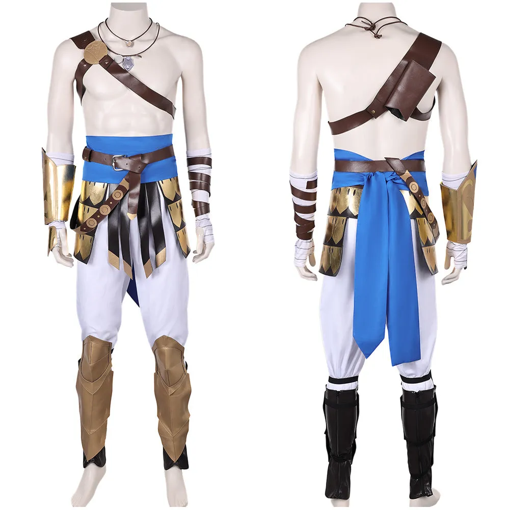 Prince of Persia: The Lost Crown Sargon Brown Outfit Party Carnival Halloween Cosplay Costume