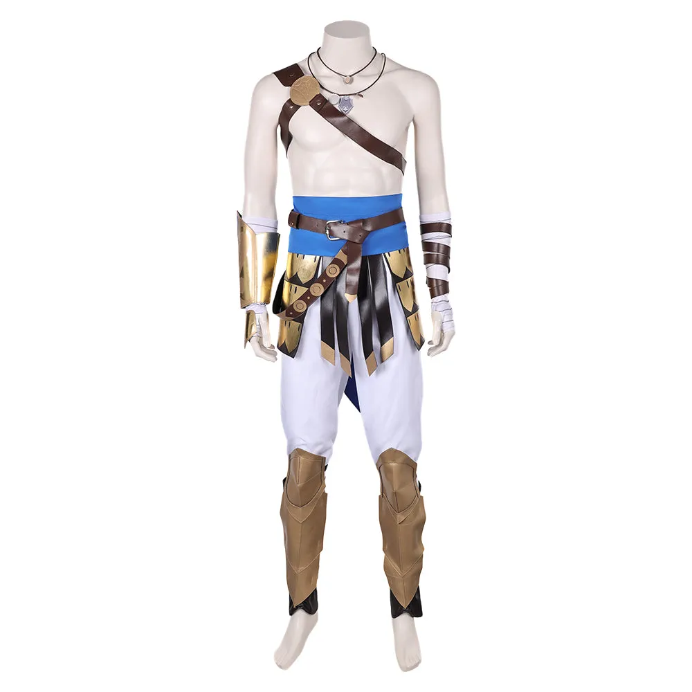 Prince of Persia: The Lost Crown Sargon Brown Outfit Party Carnival Halloween Cosplay Costume