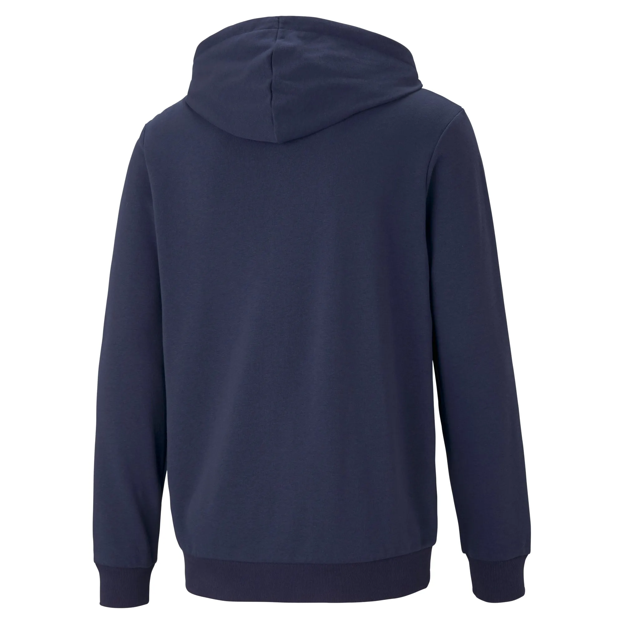 PUMA ESSENTIALS SMALL LOGO FULL-ZIP MEN'S HOODIE NAVY