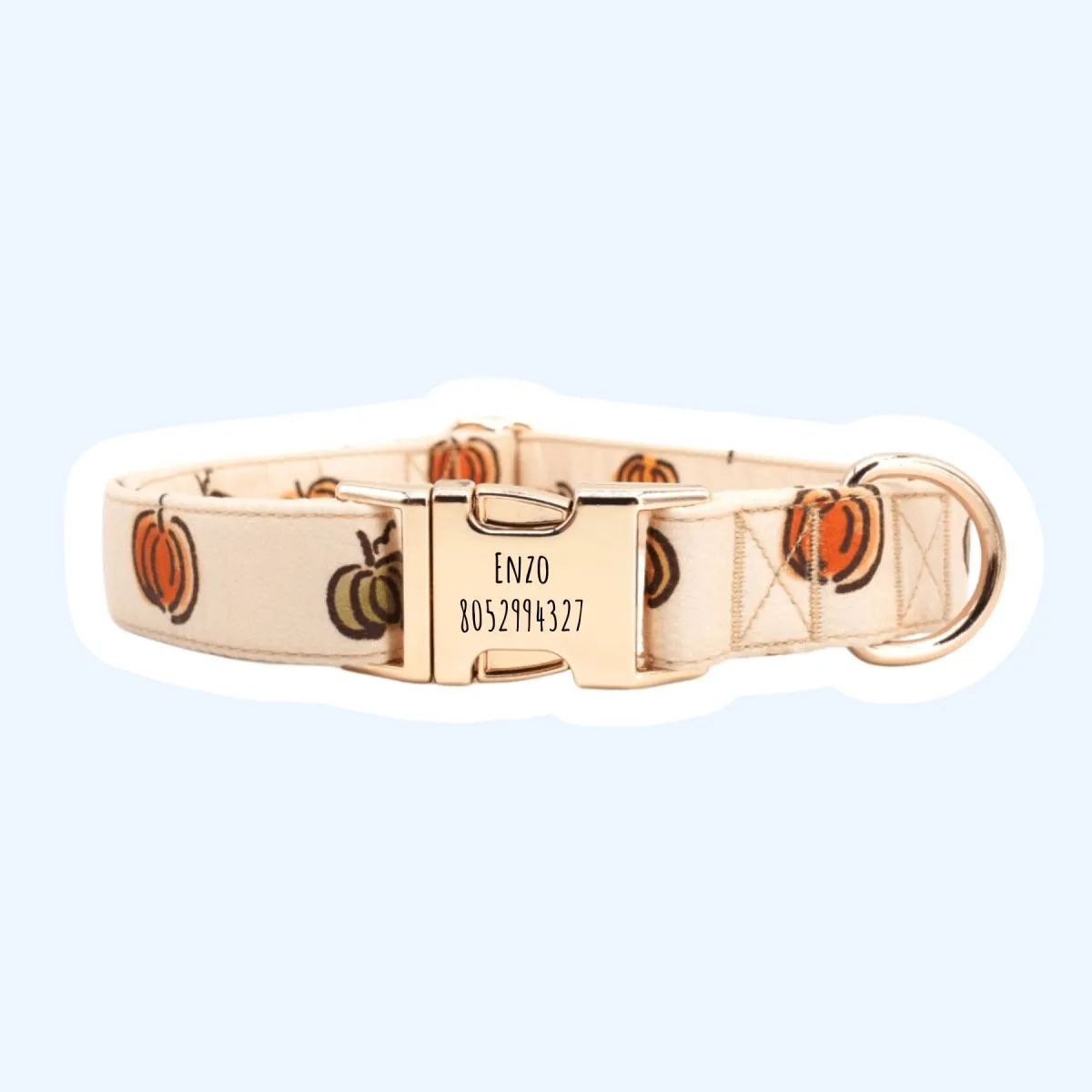 Pumpkin Bowtie Unbreakable Collar™ & Leash Set