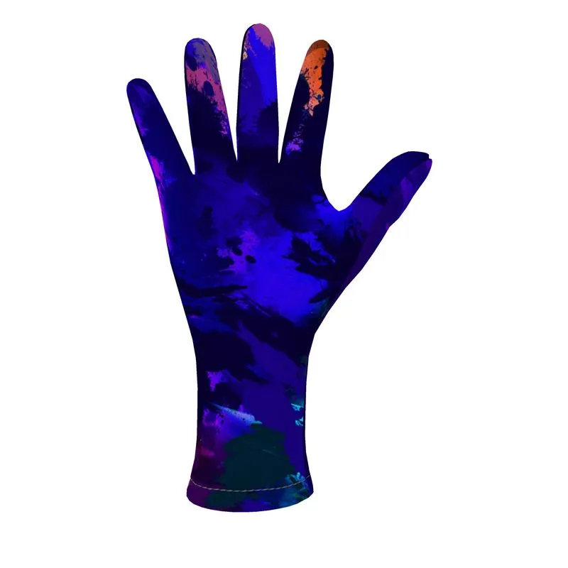 "Rainbow Color Explosion" Fleece Gloves