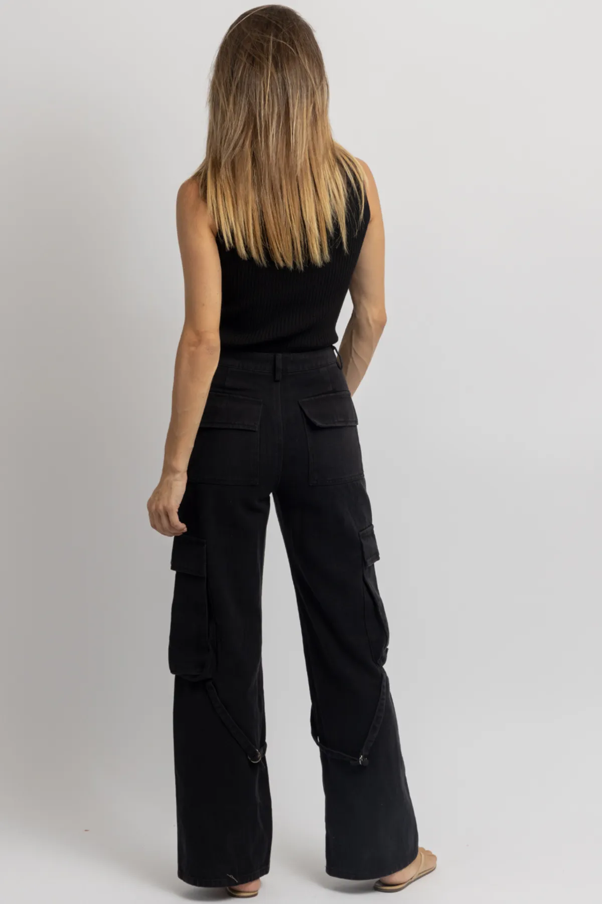 REVELRY BLACK CARGO DENIM PANT *BACK IN STOCK*