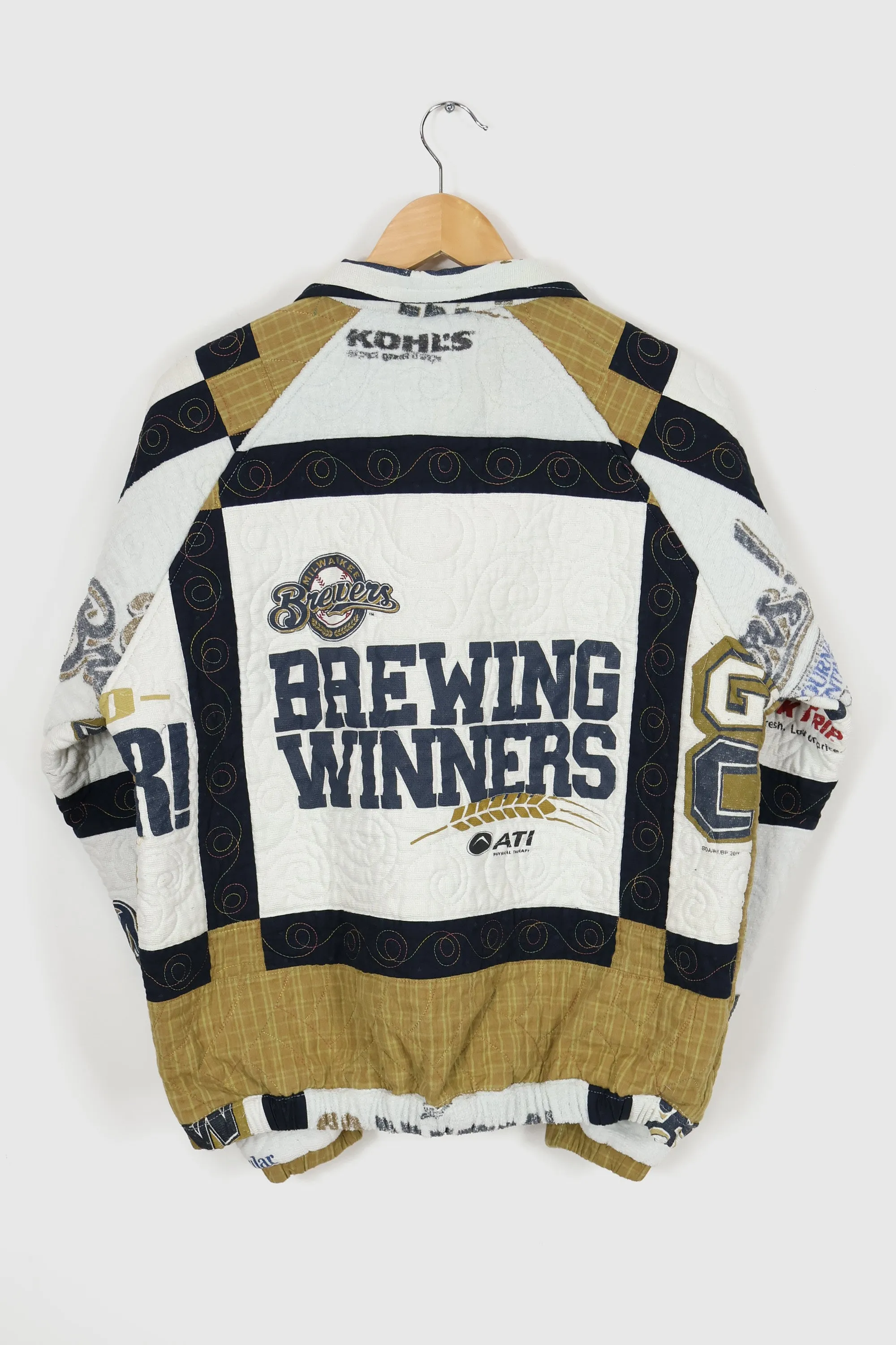 Reworked Milwaukee Brewers Full Zip Jacket