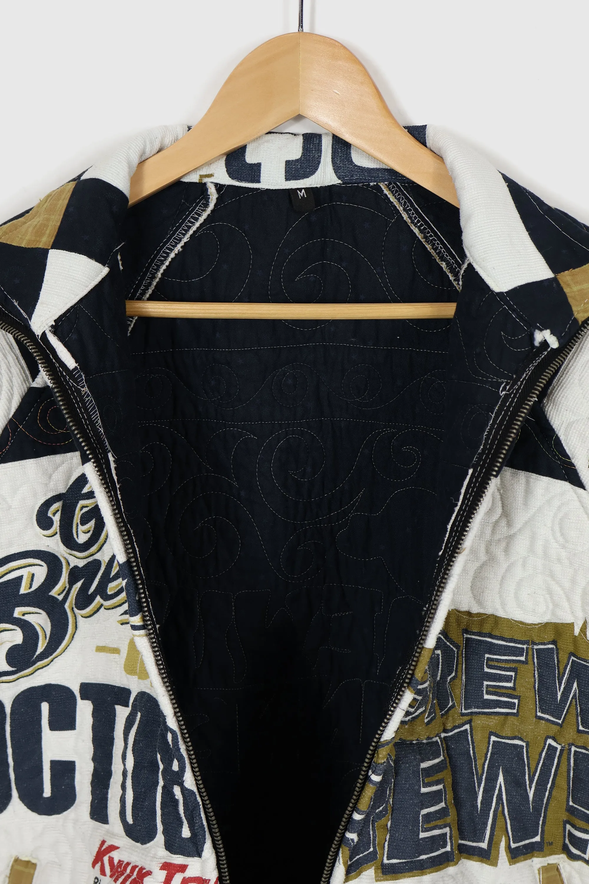 Reworked Milwaukee Brewers Full Zip Jacket