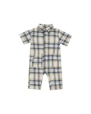 Rhett Jumpsuit | Indigo Plaid