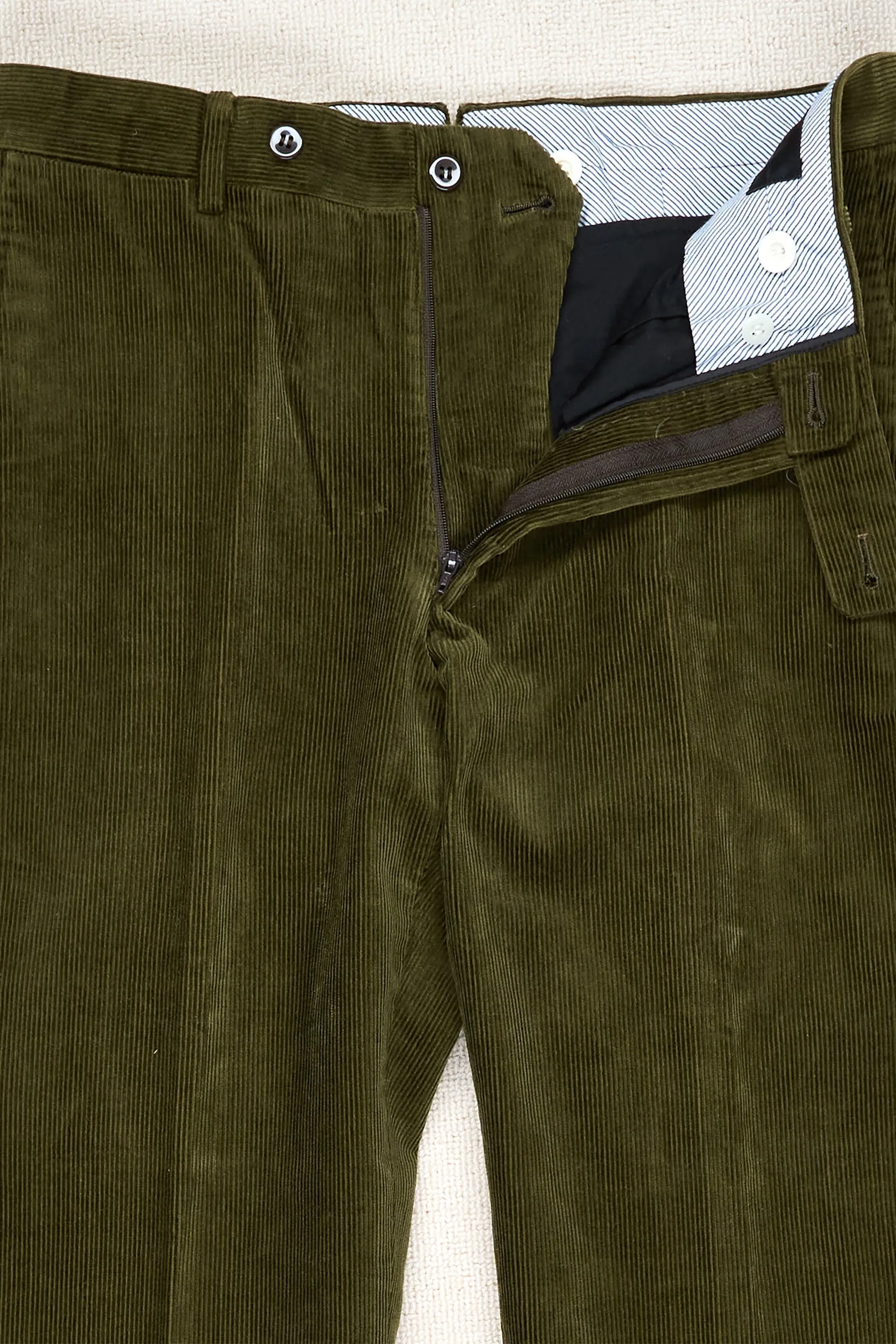 Ring Jacket Olive Cotton Corduroy Trousers