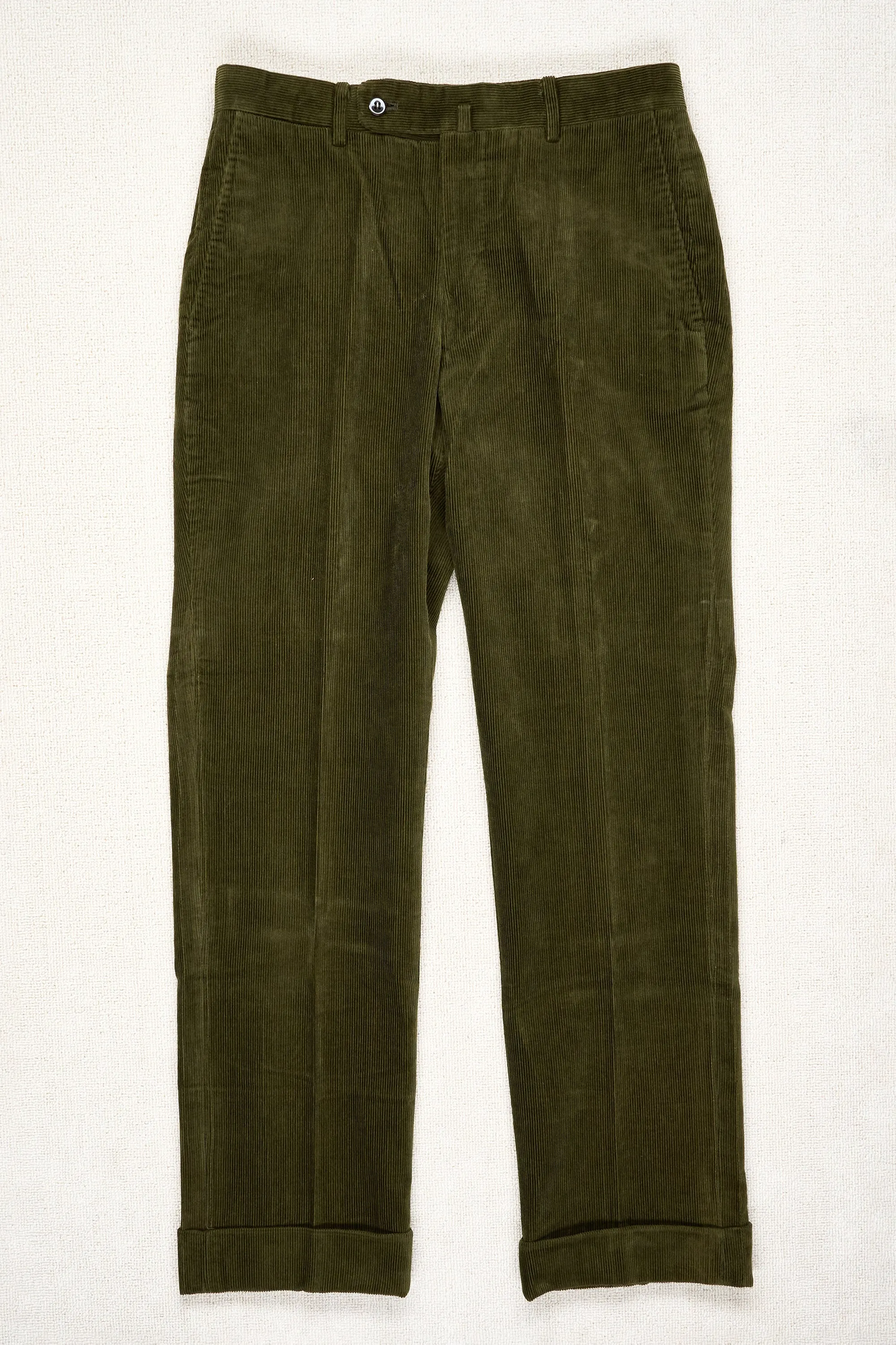 Ring Jacket Olive Cotton Corduroy Trousers