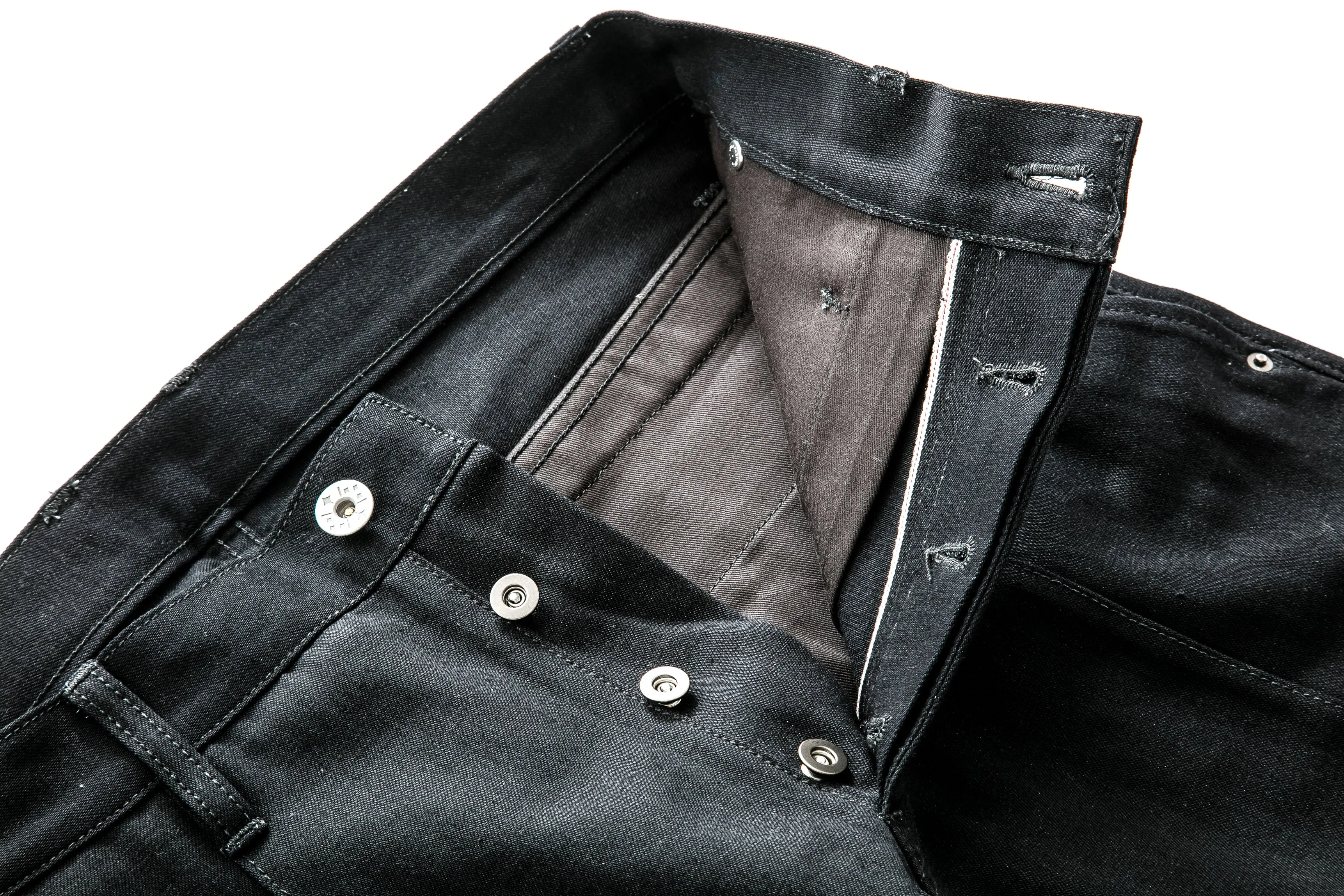 Robot-Boro Denim Slacks - Black