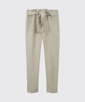 SAMPLE SALE<br>Flax Linen Belted Trousers<br> Size 16