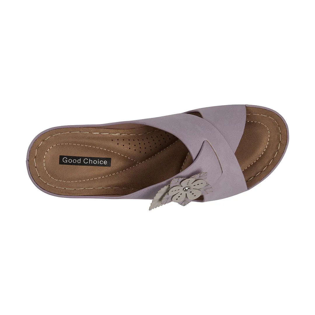 Selly Lilac Wedge Sandal