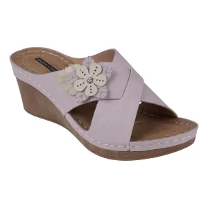 Selly Lilac Wedge Sandal