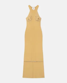 Seya - Crocheted Ribbed-Knit Maxi Dress - Sun Yellow