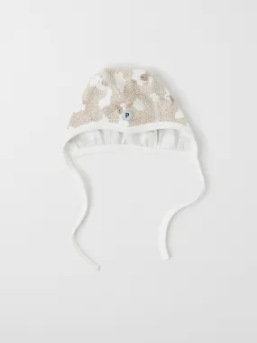 Sheep Print Baby Hat