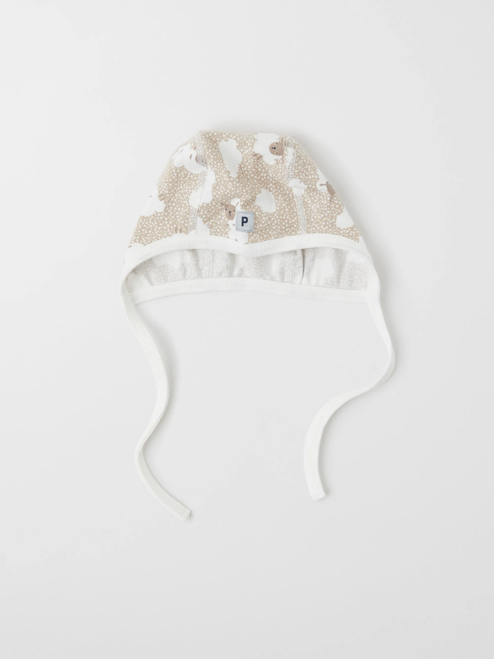 Sheep Print Baby Hat