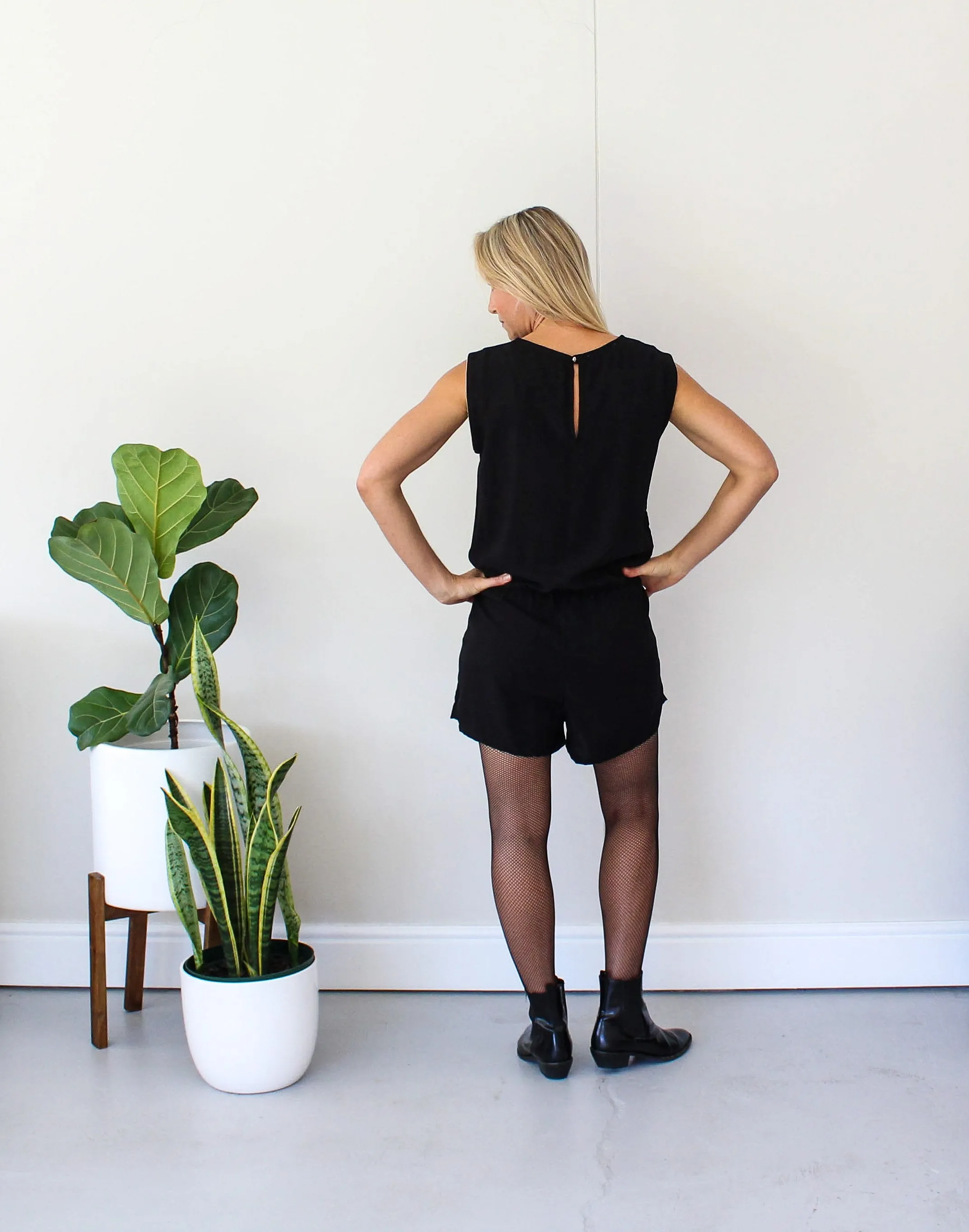 Short Romper - Black