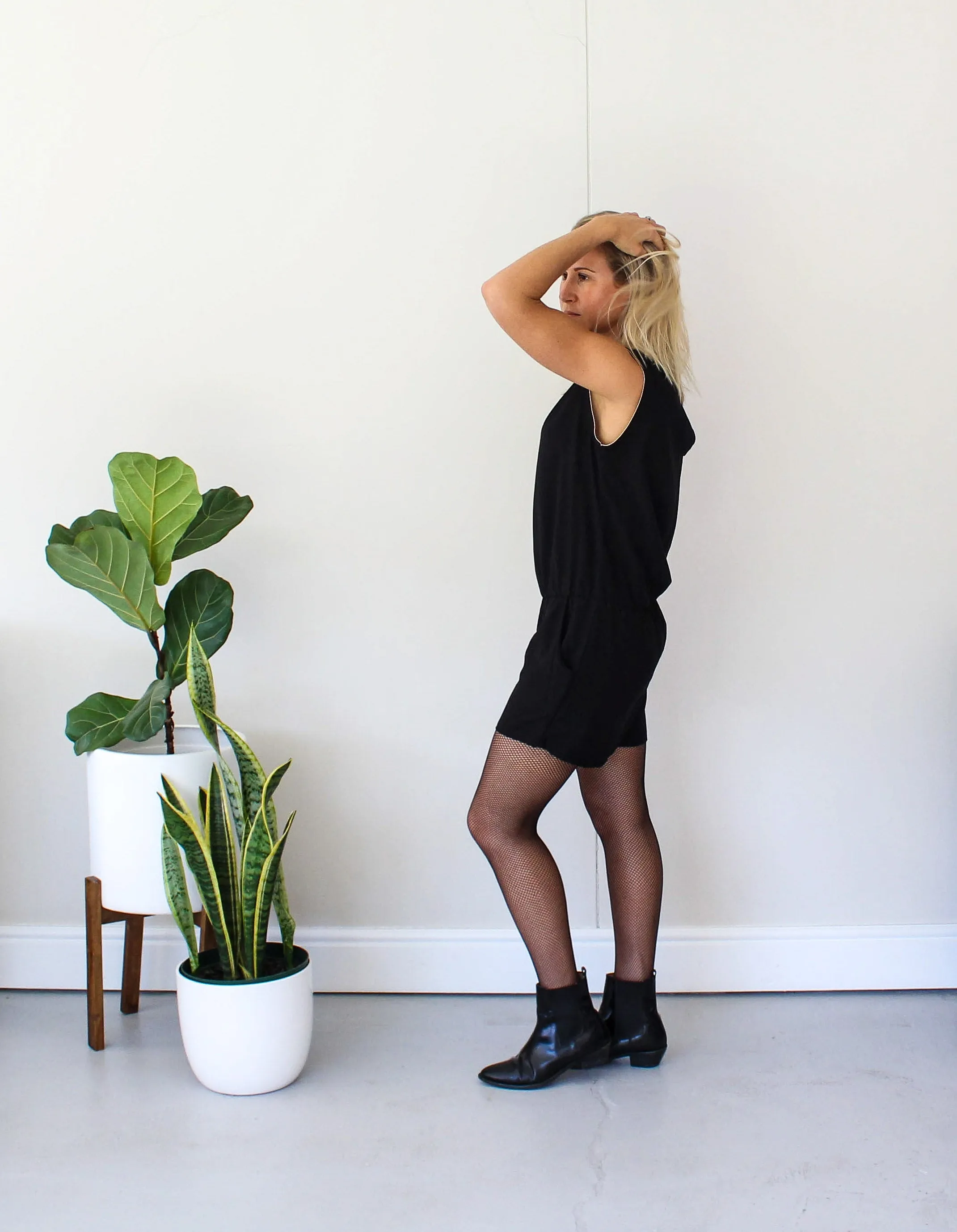 Short Romper - Black