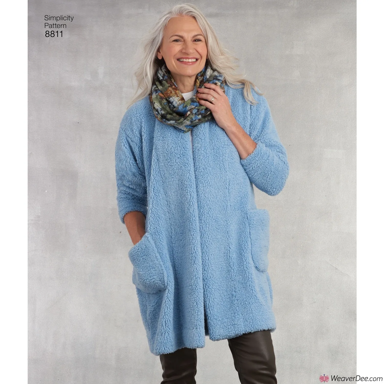 Simplicity Pattern S8811 Misses' Knit Sweater, Scarf & Headband