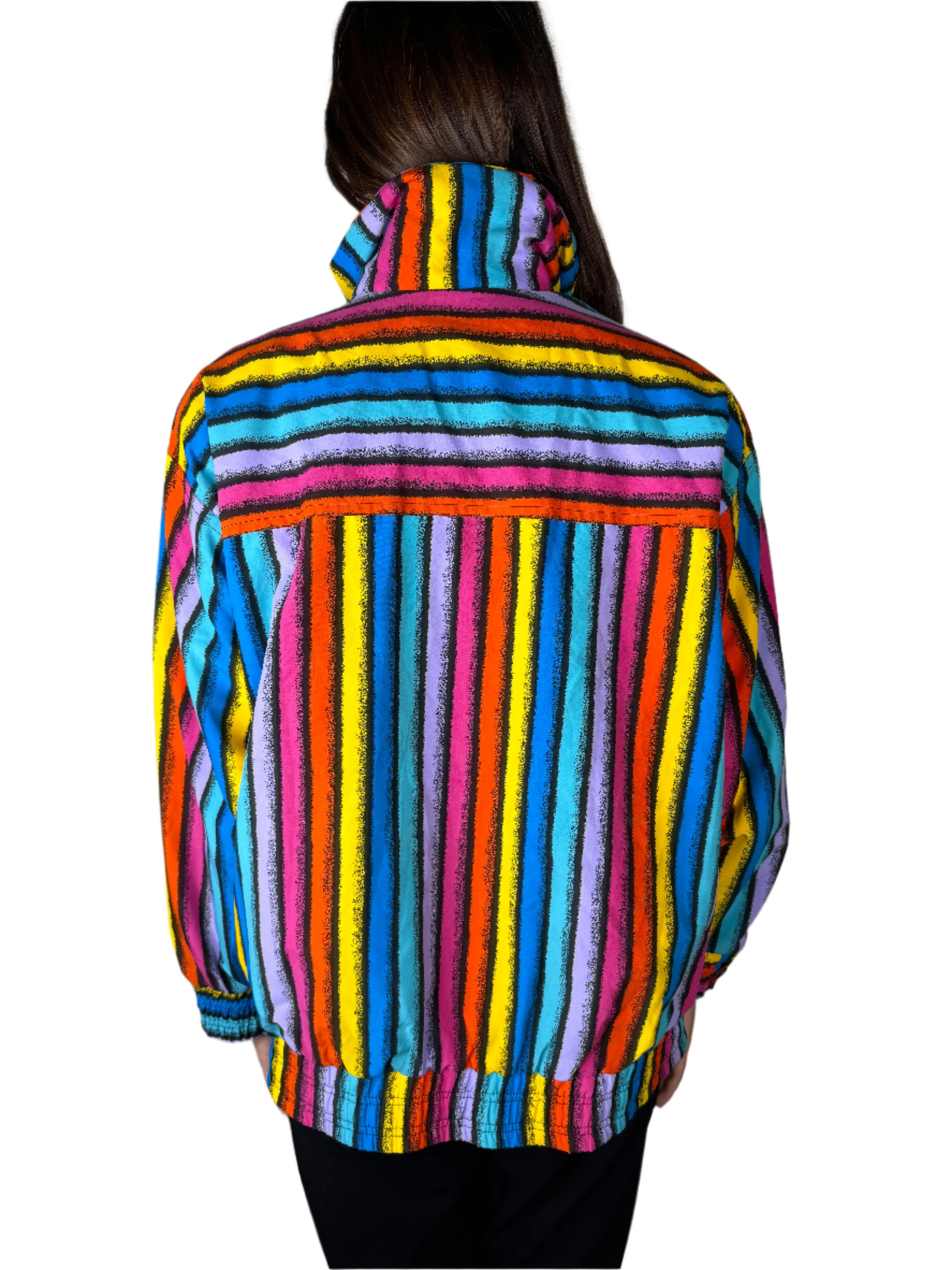 Skea, Multicolor Striped Ski Jacket 1990s