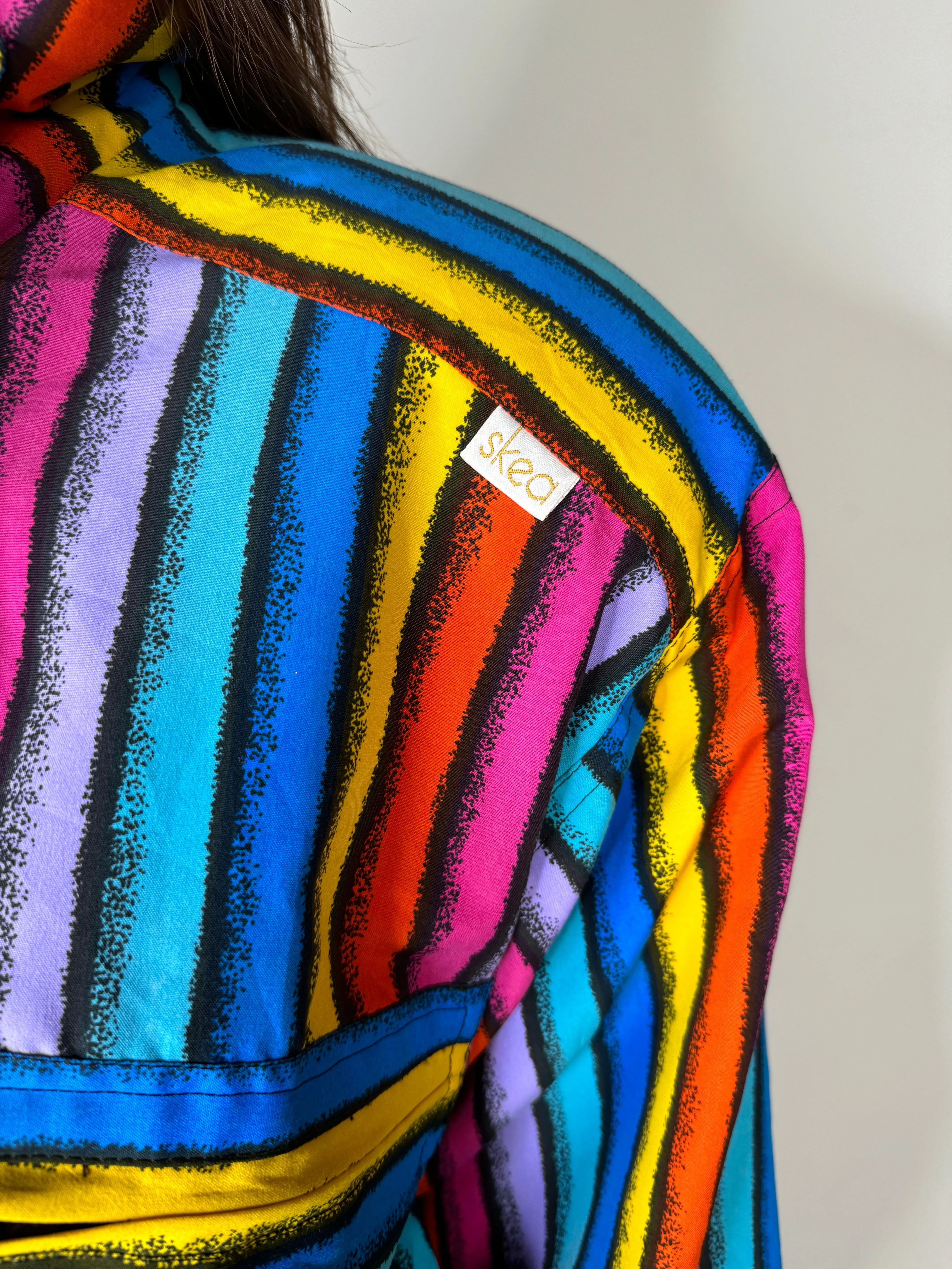 Skea, Multicolor Striped Ski Jacket 1990s