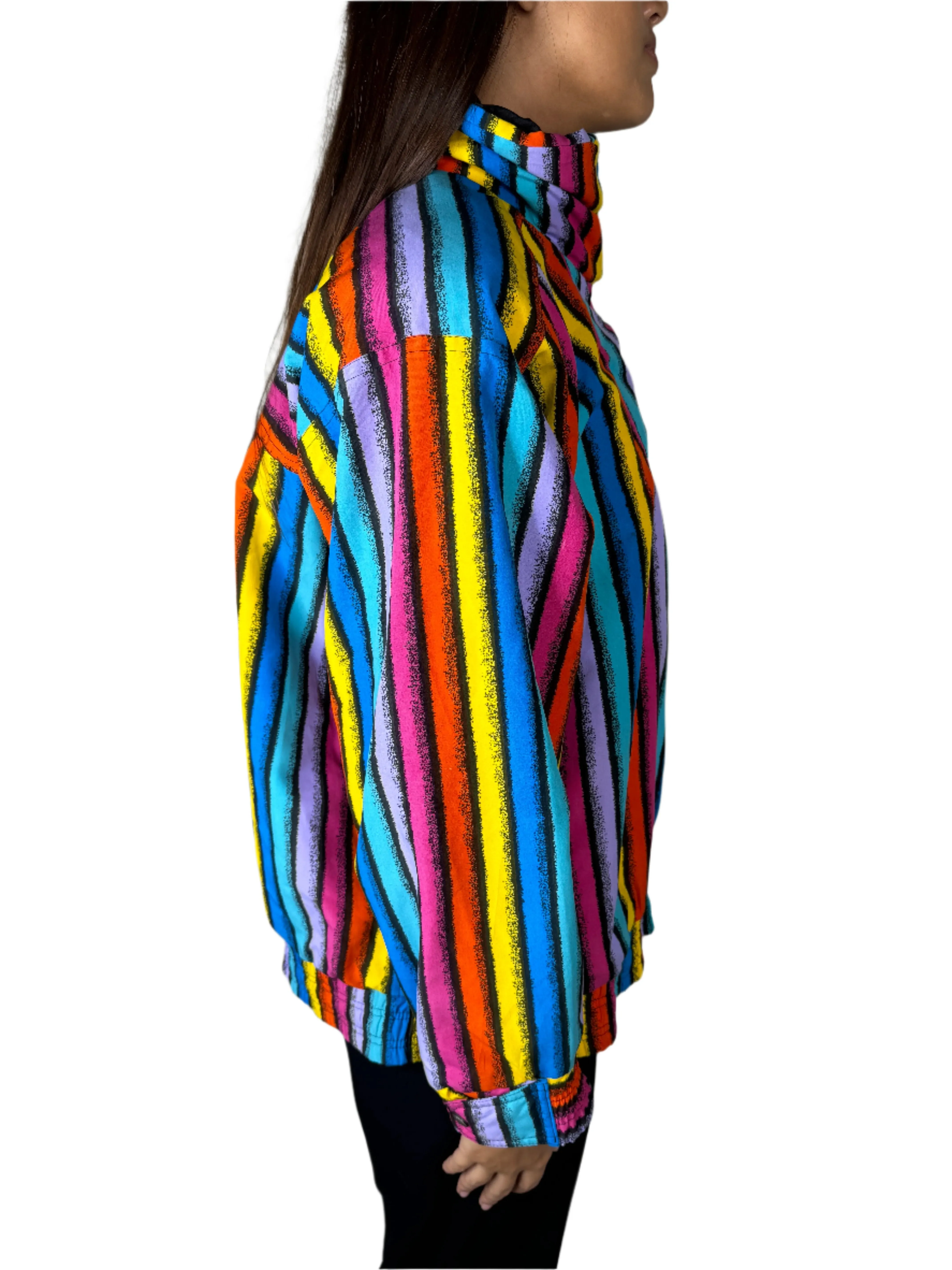 Skea, Multicolor Striped Ski Jacket 1990s