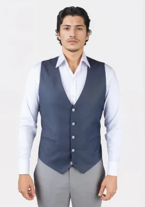 Slate Grey Twill Vest