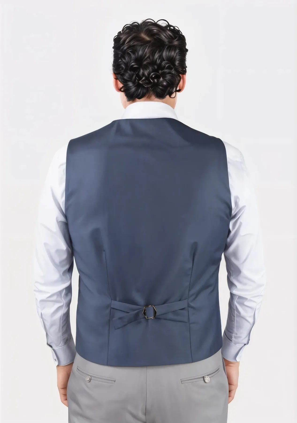 Slate Grey Twill Vest