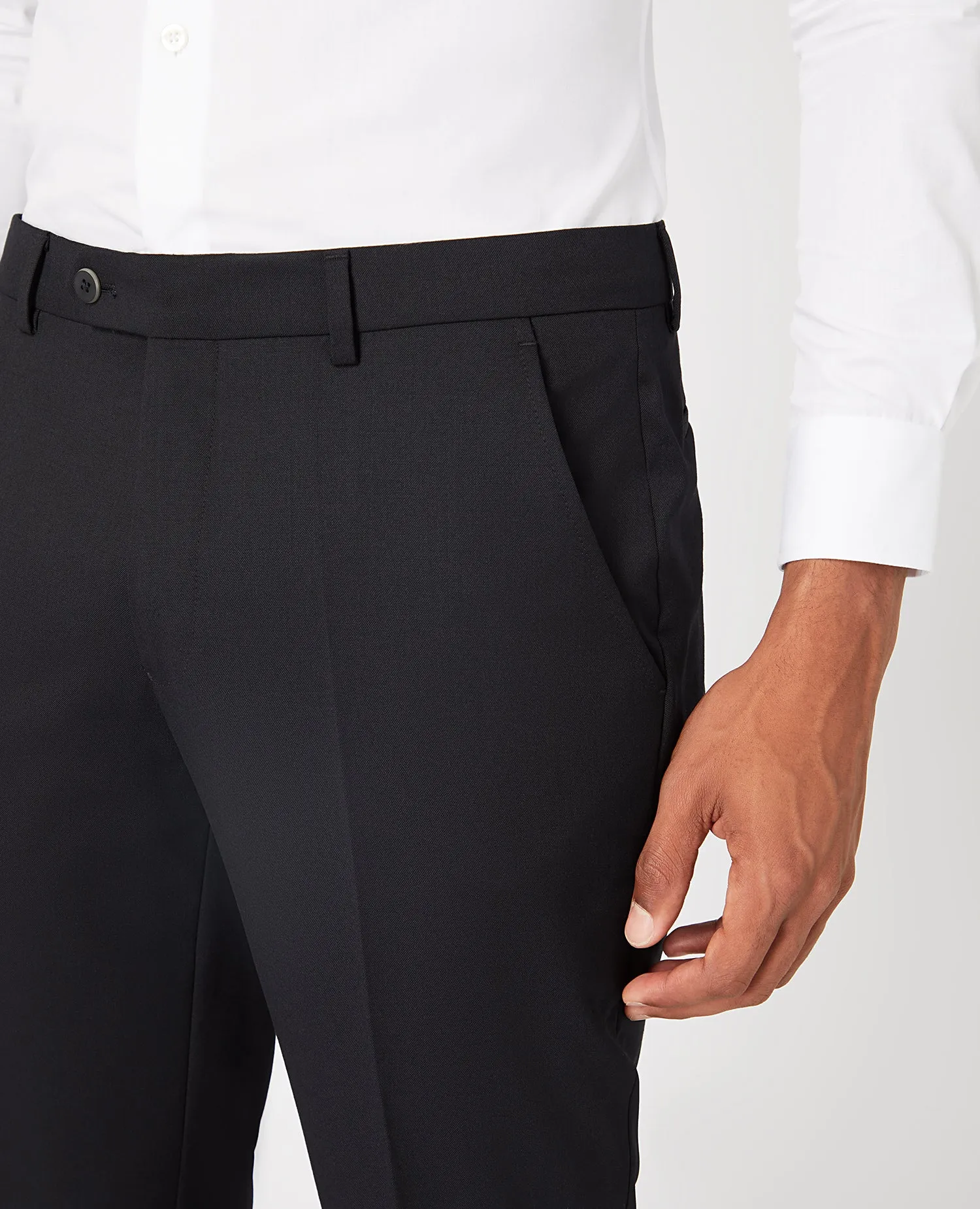 Slim Fit Wool-Blend Stretch Mix and Match Trousers