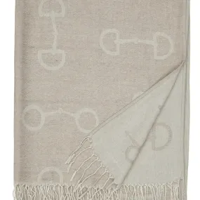 Snaffle Bit Pashina Scarf - Beige