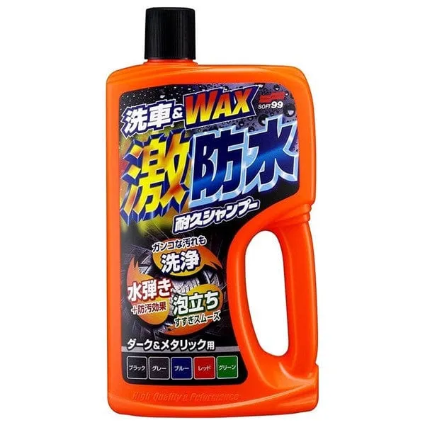 Soft99 - Super Water Repellent Durable Car Wash Foaming Shampoo and Wax