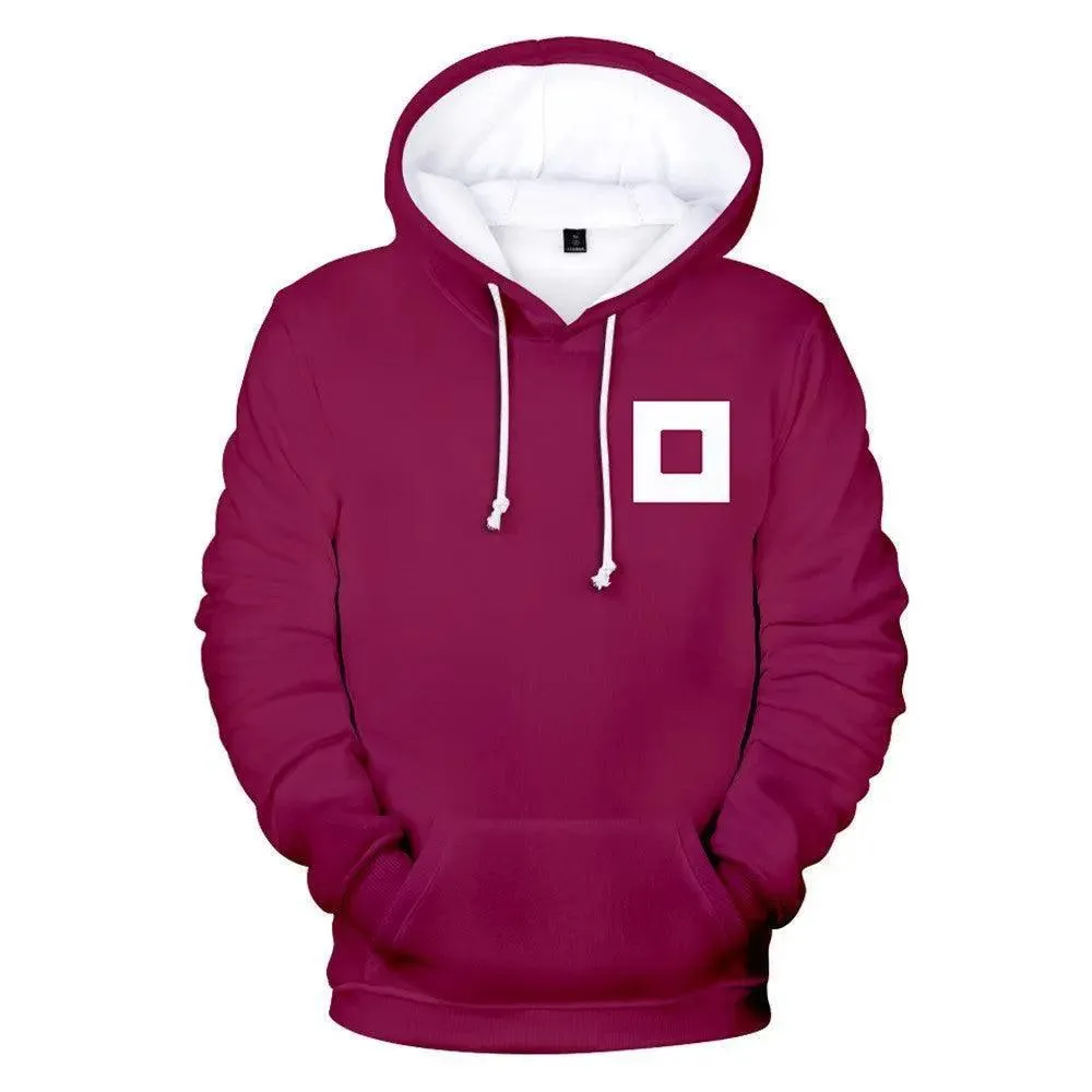 Squid Game - Square Symbol Type Round Collar Hoodie