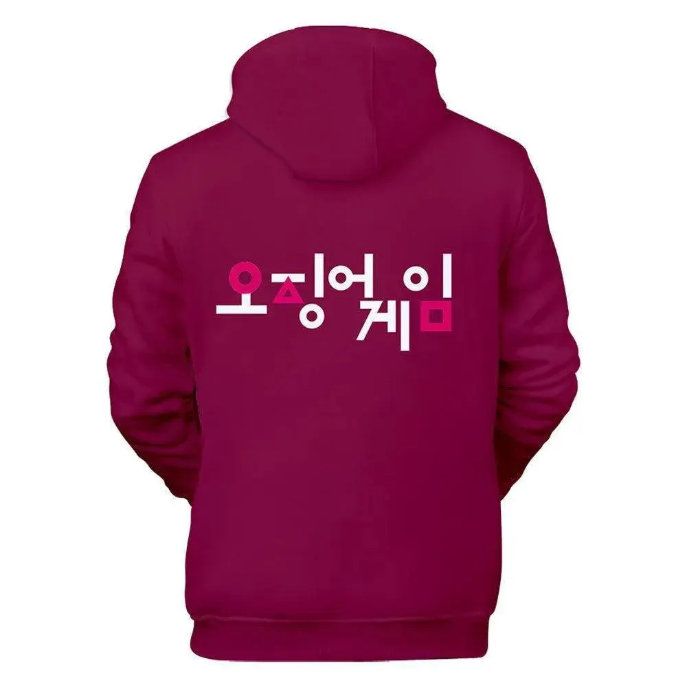 Squid Game - Square Symbol Type Round Collar Hoodie