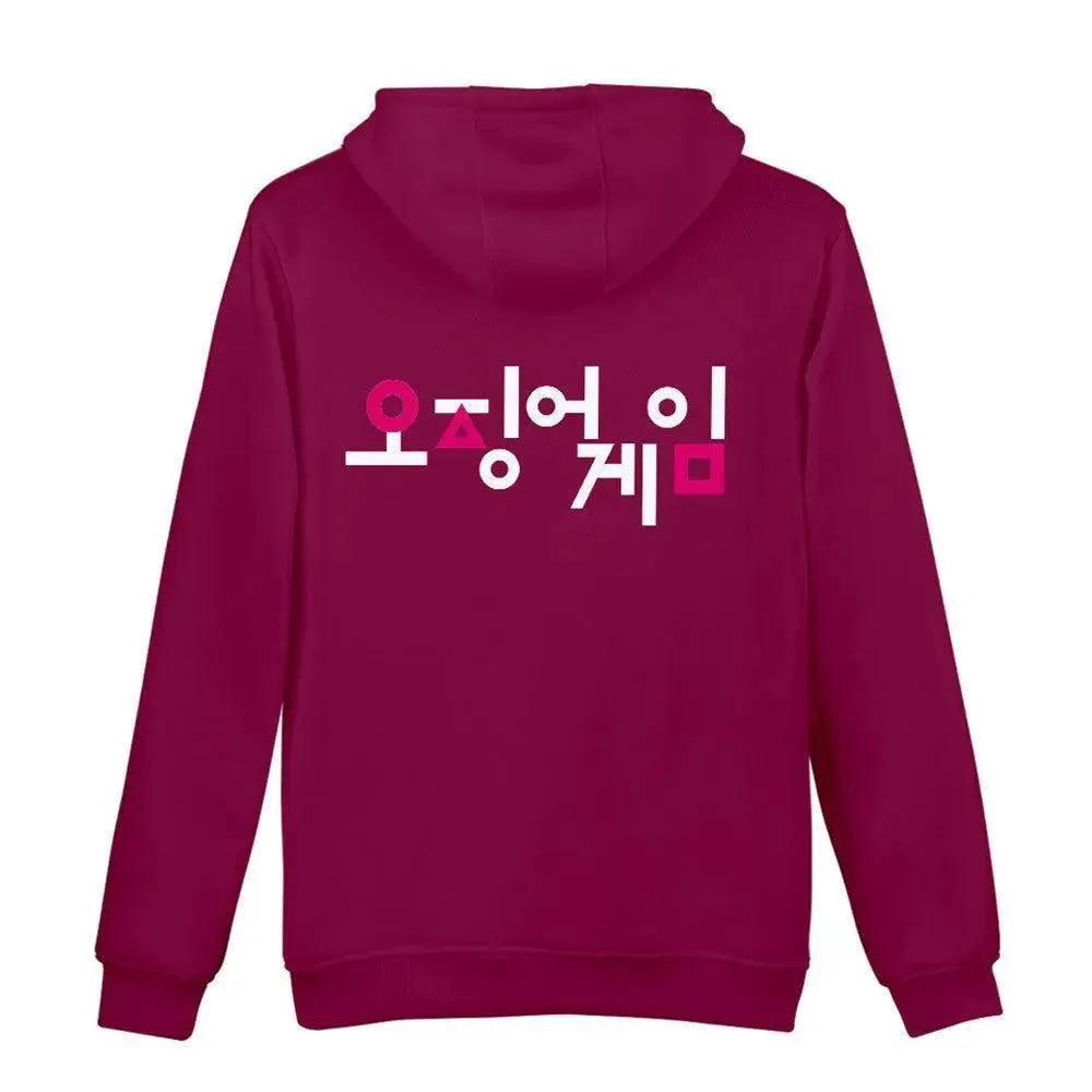 Squid Game - Square Symbol Type Round Collar Hoodie