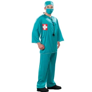 Surgeon Scrubs Adult Costume-Dr Toms